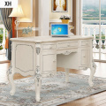 European custom solid wood desk desktop home computer desk hotel French white desk wholesale